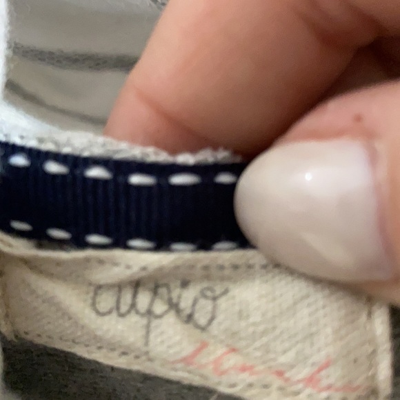 Junior large striped cowl neck top - Picture 2 of 4